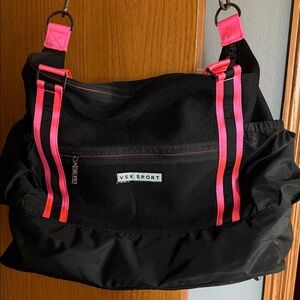 VS Black and Pink Women's Sport Duffle Bag